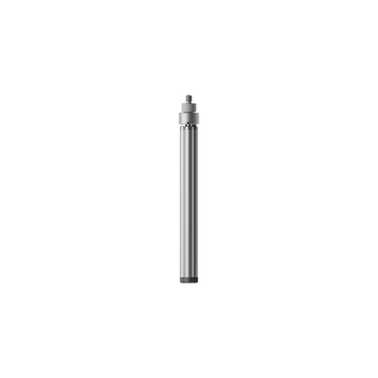 Teenage Engineering Tripod Mini portable microphone stand shown completely folded and collapsed into a sleek ultra compact stick shape