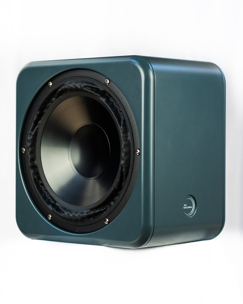 Ex Machina Gravity passive studio subwoofer angled front view