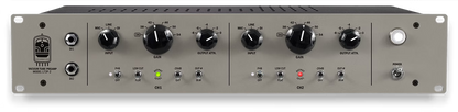 Locomotive Audio L72P dual-channel tube microphone preamp front panel