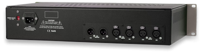 Rear panel connections of Locomotive Audio L72P analog tube preamp