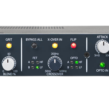 Rupert Neve Designs OptoFET dual band crossover controls with frequency selection and compressor routing
