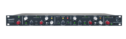 Rupert Neve Designs OptoFET dual stage and dual band analog compressor front view