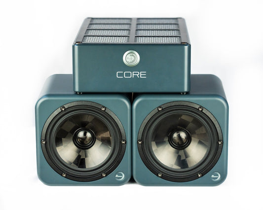 Ex Machina Selene coaxial studio monitors with EXCore amplifier module