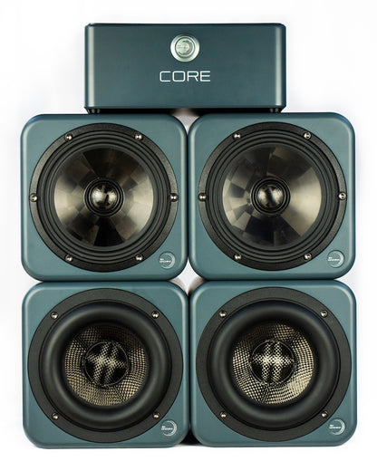 Ex Machina Selene and Poseidon 3-way coaxial studio monitor system with EXCore amplifier