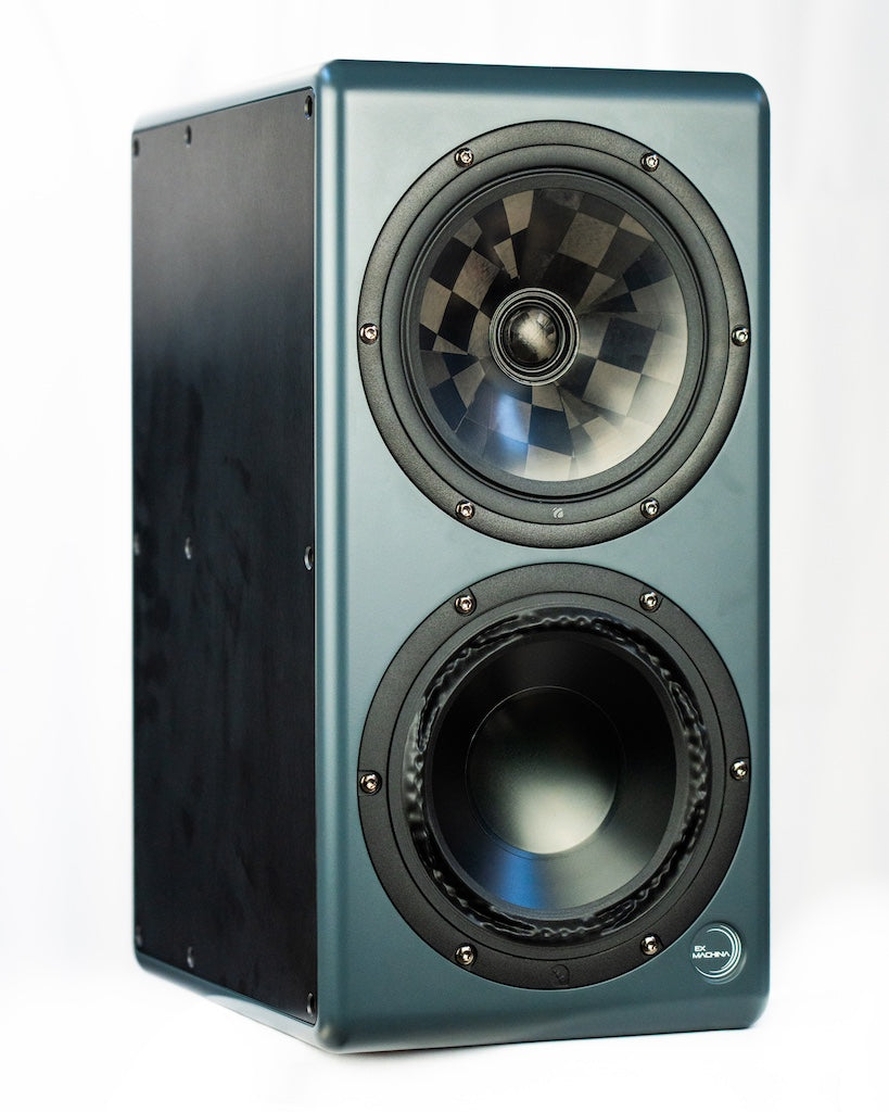 Ex Machina Terra professional studio monitor angled front view