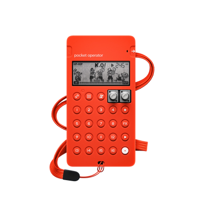Teenage Engineering CA-X silicone case for Pocket Operator in red front view